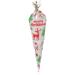 VDL Pack of 100 Christmas Sweet Cones 17x33cm X'mas Themed Clear Treat Bags with Twist Ties - Buy Online on GoSupps.com
