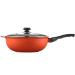 DameCo Wok Smokeless Pan Cookware Fry Pan Cookware 32cm Steamer for Frying Eggs Steak Pizza Nonstick Metal Utensil Saucepan with Lid Safe Frying Pan Frying Pan Interesting