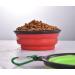 Buy Zuofeng Reisenapf Foldable Dog Water Bowl - Portable Silicone Feeding Set for Cats & Dogs | 3 Colors: Blue Green Red | International Shipping Available - Buy Online on GoSupps.com