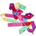 Floratek Dance Ribbon Streamer 10 Pack - 4.0 Meters | Rhythmic Gymnastic Silk Ribbons for Kids - Artistic Baton Twirling - Buy Online on GoSupps.com