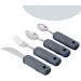 Sammons Preston Sure Grip Blessing Fork | Flexible Stainless Steel Fork for Arthritis & Weak Grip Ergonomic 4 Rubber Handle - Buy Online on GoSupps.com