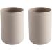 Toothbrush Cup Toothbrush Toothpaste Cup Holder Bathroom Countertop Cup Mug (Brown + Brown 2 Pack)