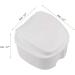 Minidahl 2x White Prostheses Case Travel Bath Box for False Teeth with Sieve & Storage Basket - Buy Online on GoSupps.com