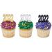 24 2022 New Year Graduation Foil Cupcake Picks Toppers Decoration Decopics - Buy Online on GoSupps.com