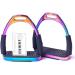 Amidale RAINBOW FLEXI SAFETY STIRRUPS HORSE RIDING BENDY IRONS S. STEEL BNWT 4.00 INCHES AND 4.75 INCHES (4.75 INCHES) - Buy Online on GoSupps.com