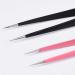 Nail Tweezers Double Sided Nail Art Sticker Silicone Press Rhinestone Picker Nippers Pink Brushes - Buy Online on GoSupps.com