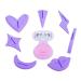Ankaier Volunteer Gifts Bikini Trimmer Stencil with Pubic Shaver Set for Women, Bikini Razor, Female Private Shaping Tool for Close Grooming (7 Shapes & 1Trimmer)