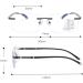 Buy GSKD Photochrome Reading Glasses - Progressive Multifocal Anti-Blue Light Randless Black Unisex Sunglasses (+1.0) for Perfect Vision & Style - International Shipping Available - Buy Online on GoSupps.com