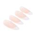 Brishow Pink French Short Artificial Nails - 24 Pearl Press-On Ballerina Acrylic Nails for Women & Girls | International Shipping Available - Buy Online on GoSupps.com