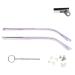 1 pair of metal glasses replacement glasses replacement bracket black glasses arms screws screws screw slices and 3-in-1 screwdriver purple glasses bracket large