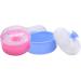 2PCS Powder Puff Sponge Box Empty Portable Baby Talcum Dispensor Soft Baby Shower Powder Puff Box (Blue+Pink) - Buy Online on GoSupps.com