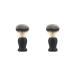 Luxury Shaving Brush for Men with ABS Handle 2 Piece Set (Black + Black)