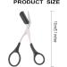 Stainless Steel Eyebrow Trimmer Scissors with Comb - 2pcs Black | Professional Precision Eyebrow Scissors for Men Women - Buy Online on GoSupps.com