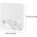 UKCOCO 20 Clear Sticky Hooks - No Drilling Self-Adhesive Wall Hooks for Home & Office - Transparent Multifunctional Plug-In Wreath Holders - Buy Online on GoSupps.com
