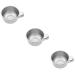 3pcs Shaving Bowl Gifts Present For Men Man Stainless Steel Bowl Round