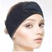 Voarge 3-Piece Adjustable Microfiber Headband Set | Black - Perfect for Makeup Spa Sports & Yoga | Washable with Velcro Fastener - Buy Online on GoSupps.com