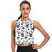 Women's Crop Top Workout Shirts Sleeveless Muscle Tank Athletic Crop Tank Top Color8 Medium