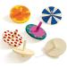 Liuer 24pcs Wooden Roundabout Toy Set - Perfect Children's Birthday Guest Gifts - Eco-Friendly Wooden Circle in Assorted Paint Colors - Buy Online on GoSupps.com