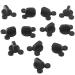 PVC Rubber Mouse Ears Pin Backs(12 Pcs) -Compatible with Mickey Mouse  Disney & novelty Collectible pins - Keep your favorite pins safely secured to your clothes - Keepers  Tie Tack  Lapel Pin Backing
