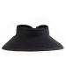 San Diego Hat Company Women's Adjustable Packable Roll-Up Visor One Size Black
