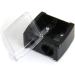 Precision Cosmetic Pencil Sharpener for Eyebrow Eyeliner 2 Holes Black - Buy Online on GoSupps.com