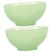 Solustre 2st shaving foam shell men's shaving cream soap seed decor container natural shaving bowl bowl for hairdresser glass deliveries gift small bowl man foaming bowl greenx2stk 11.50x11.50.50cmx2pcs