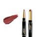 2-In-1 Waterproof Lipstick Lip Liner Mashpptuli Lipstick 12 Colors Lip Liner And Lipstick Double Head Matte Lipstick Set Long Lasting Waterproof Moisturizing Lipstick (#10)