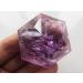 Natural Amethyst Quartz Crystal Merkaba Star Carving Art W Rainbows 48g ningxiao