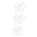 Gleavi kits 36 pairs nose pads for silicone nose pads N-edition self-adhesive N-nose pad npads for the nose nose bridge made of silicone white glass pebbles