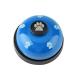 FDIT pet training press bell dog door bell and press bell iron robust durable pet bell for dog toilet training bell blue