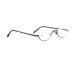 Fashion Half-moon Reading Glasses for Women Men Metal Half Frame Anti Eyestrain Readers Anti Glare Eyeglasses (Color : Black Size : 1.5x)