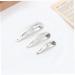TOSSPER 6-Piece Water Drop Shape Hair Clips - Stylish Oval Snap Hairpins for Women Metal Slip Hair Barrettes & DIY Hair Accessories - Buy Online on GoSupps.com