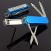 PSGS Multifunctional Nail Clipper Belt Finger File Belt Key Ring Finger Scissors Belt Finger Plier Belt Scissors (Color : BL)