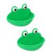 PATKAW 2pcs Reptiles Suction Cup Feeder Frog Habitat Lizard Feeding Food Cricket Bowl Water Dish Gecko Ledge Supplies Accessories for Gecko Bearded Dragon