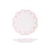 Dinner Plates Dinner Plate 8 Inches Pink Edge Design Flower Shaped Ceramic Dinner Plates-Set of 2-White Dinner Plates Kitchenware