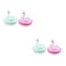 Gleavi 4 pieces massage shampoo comb curvered scaling peeling shampoo brush for the scalp hair shampoo brush scalee brushes ordinary clothes