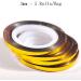 Glitter Nail Art Striping Tape Set - 5 Rolls, 3mm Width with Dispenser - DIY Self-Adhesive Foil for Nail Art Designs - Buy Online on GoSupps.com
