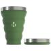 HYDAWAY Collapsible Pint | Portable, Packable Drink Cup for Water, Beer and Soda Great For Travel, Camping, Concerts, Tailgating | 16oz Capacity Fern Green