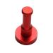 Parliky Heavy Duty Coat Hangers Hat Wall Hanger Matte Black Towel Holder Robe Hook Clothes Hook Round Sponge medium Red