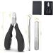 Toenail Clippers for Thick Nails - Professional Toe Nail Clippers for Ingrown Toenails | Cuticle Nipper Trimmer Kit Big Nail Cutter Scissors with Nail File Pedicure Tool for Men & Women - Buy Online on GoSupps.com