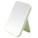 HGUEB 8 Inch Desktop Makeup Mirror  Foldable Portable Princess Mirror with Stand Table Desk Standing Cosmetic Mirror Wall Hanging Dual-Purpose Square Mirror Green