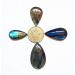 Natural Crystal Rough 4pcs Natural Starlight Moonlight Stone Crystal specimens Labradorite Semi gem Stone Jewelry Pendant - Buy Online on GoSupps.com