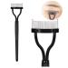 Eyelash Separator Metal Teeth Foldable Eyelash Curler Beauty Makeup Black