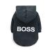 LtuzPet Dog Hoodie with Boss Print Soft Fleece Warm Dog Jacket Black Small