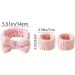 OHAOLYLE Spa Headband Wrist Washband Set Face Wash Wristband Soft Elastic Headband Wrist Bands Skincare Facial Headband Washing Band for Women Girls Makeup Bath Shower (Pink) - Buy Online on GoSupps.com