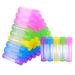 50-Pack Lip Balm Empty Clear Tubes with Twist Cap, 3/16 Oz (5.5 ml) - Multicolor - Buy Online on GoSupps.com