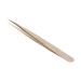 Eyelash extension tweezers stainless steel Strong hardness Professional eyelash sink golden eyelash extensions accessories portable for eyelashes make-up (especially tweezers)