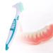 Toothbrushes prostheses double bristle head toothbrush prostheses cleaning for dental care teeth brush for dental care multi -layer bristles and esrgonomic rubber gears