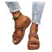Lausiuoe Orthopedic Sandals For Women Arch Support Wide Feet Comfortable Summer Low Wedge Walking Orthotic Flip Flops 7.5 U-brown