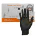 iChef glove Food Service Food Handling Nitrile Gloves Black Powder Free Medium (Pack of 100)